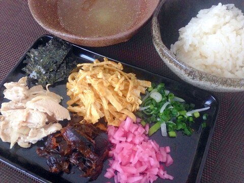 鶏飯☆京風鶏の出汁茶漬け